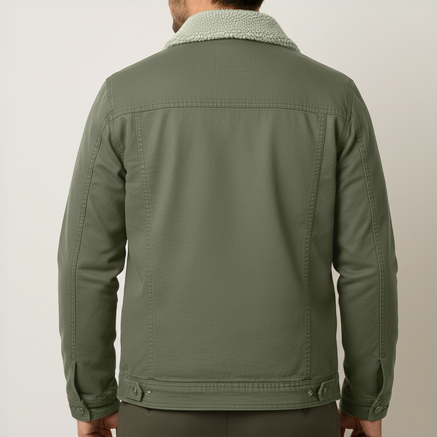 Men’s Sherpa-Lined Denim Jacket