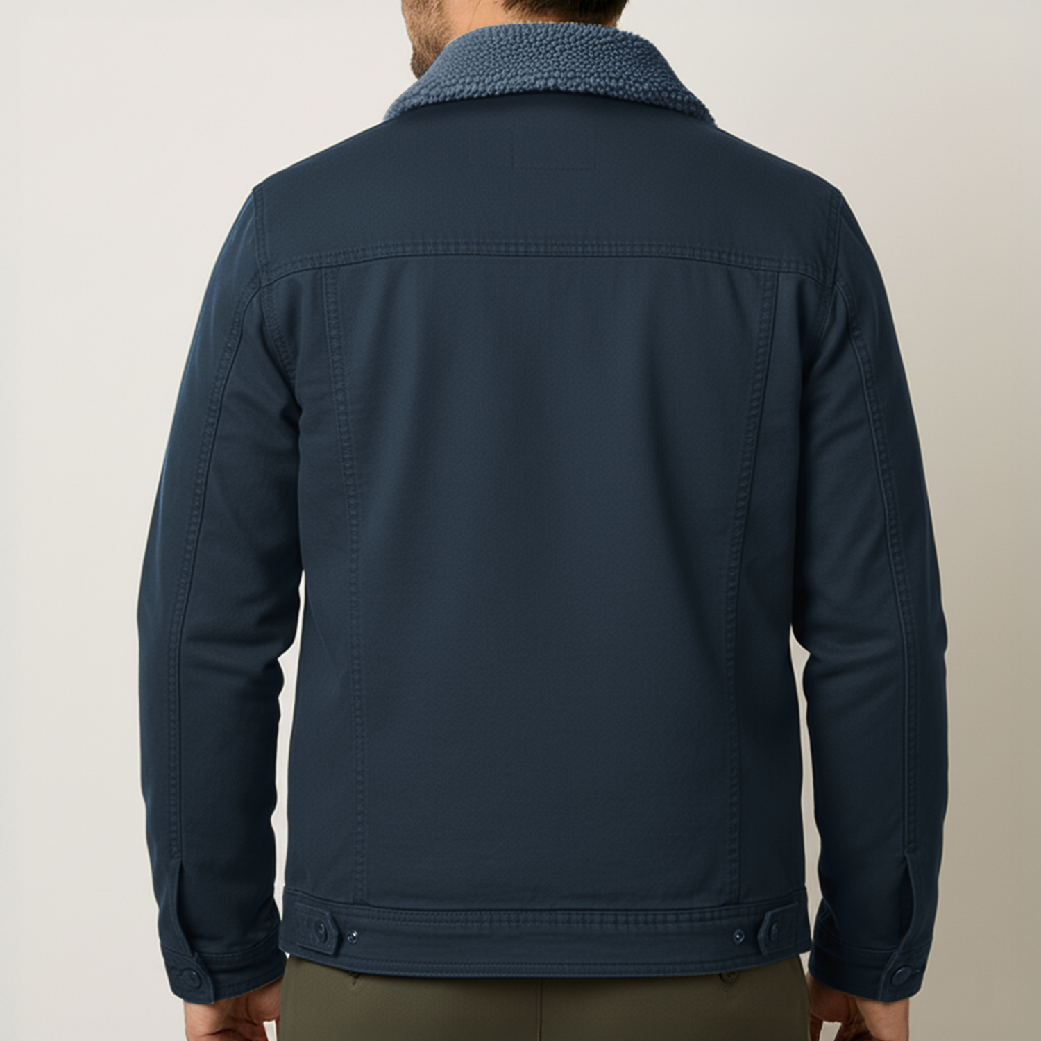 Men’s Sherpa-Lined Denim Jacket
