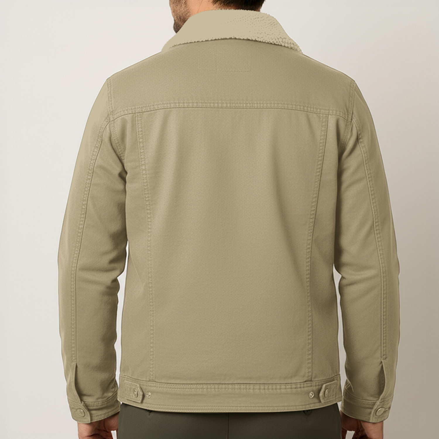 Men’s Sherpa-Lined Denim Jacket
