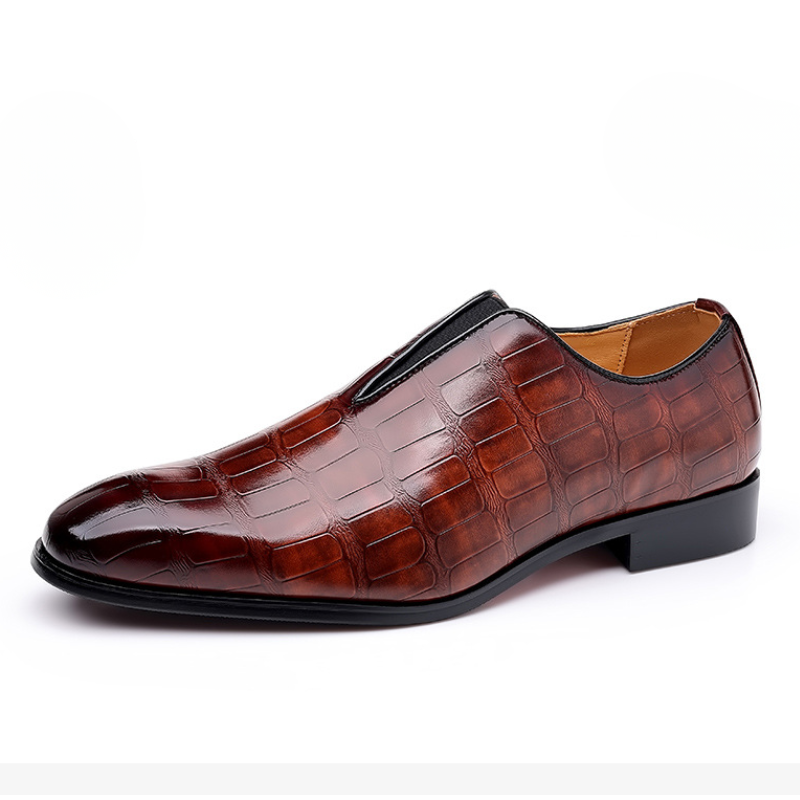 Milano Croc Leather Loafers