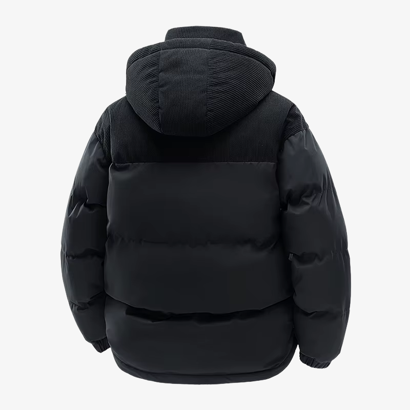 The Hackney Cord-Yoke Puffer Jacket