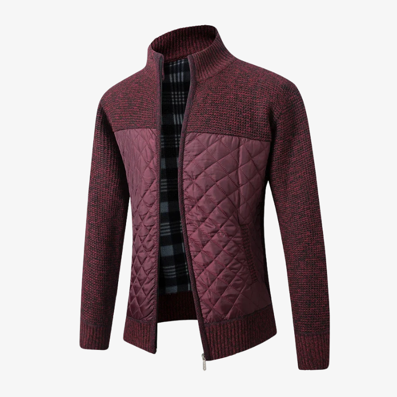 The Harris Quilted Panel Knit Jacket