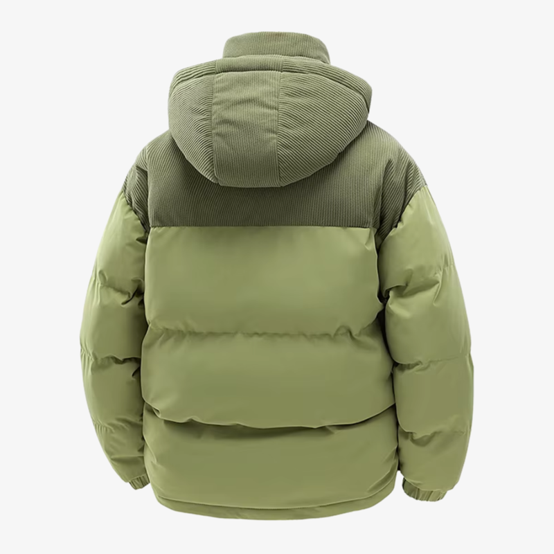 The Hackney Cord-Yoke Puffer Jacket