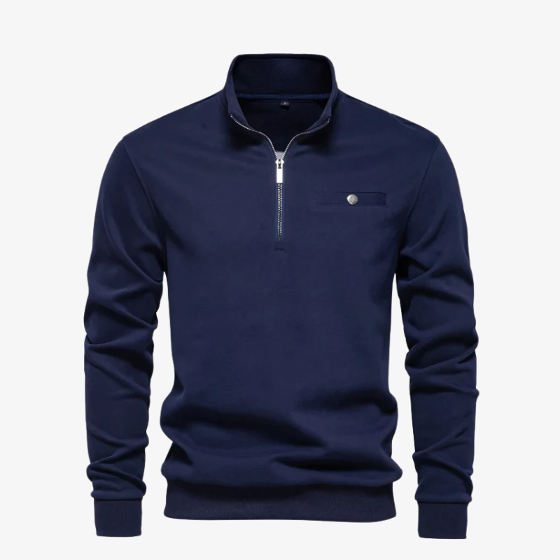 The Dover Cotton Quarter-Zip Jumper
