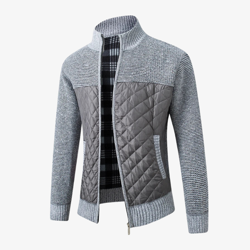 The Harris Quilted Panel Knit Jacket