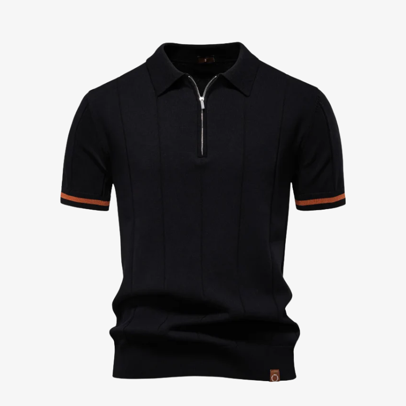 Brighton Knit Zip Polo