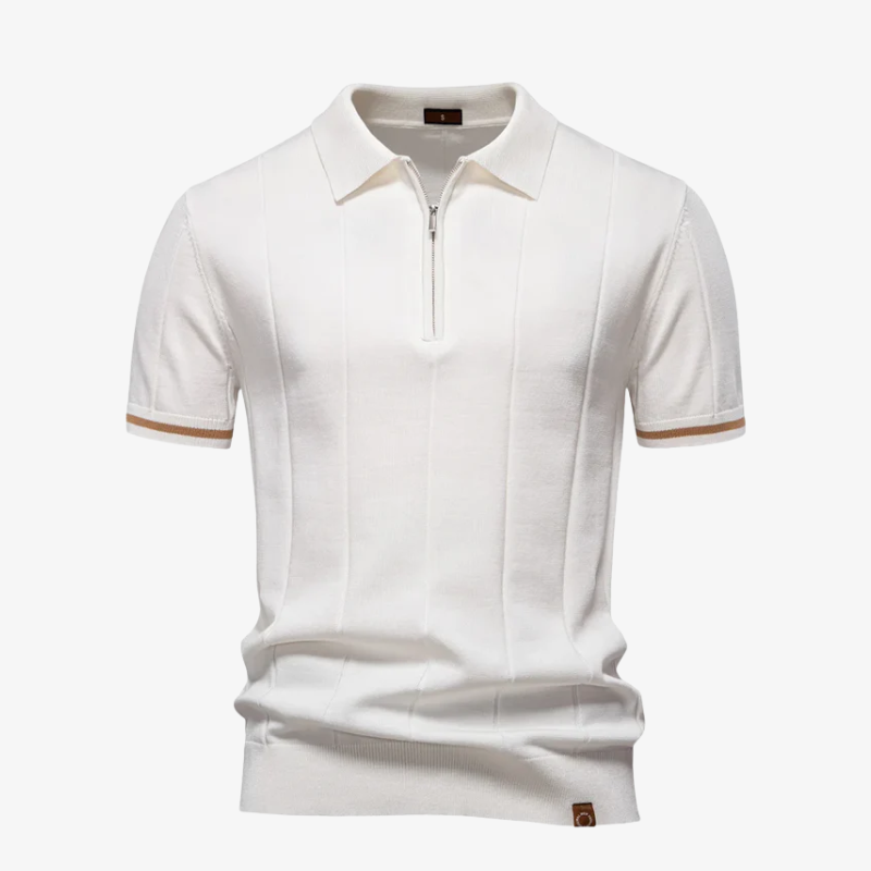 Brighton Knit Zip Polo