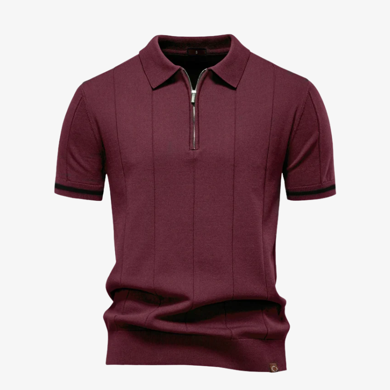 Brighton Knit Zip Polo