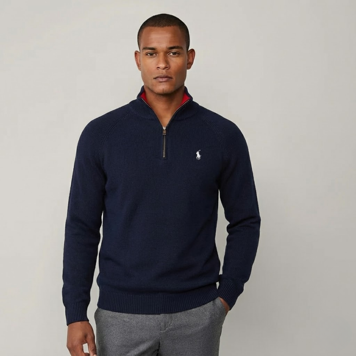 Polo Wool Quarter-Zip Jumper | Clearance Sale