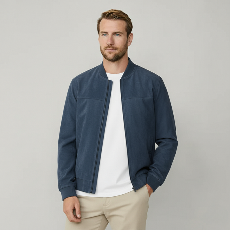 The Chelsea Suedette Bomber Jacket