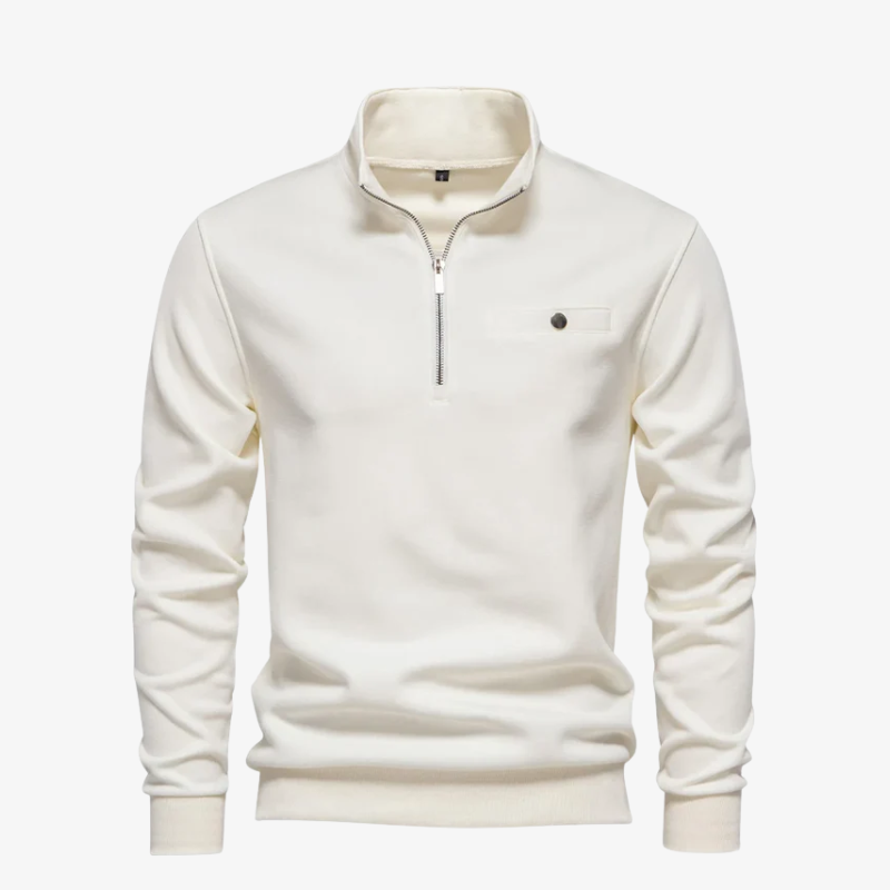 The Dover Cotton Quarter-Zip Jumper
