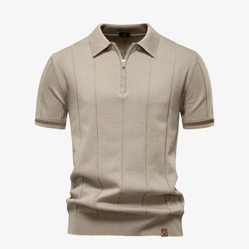 Brighton Knit Zip Polo