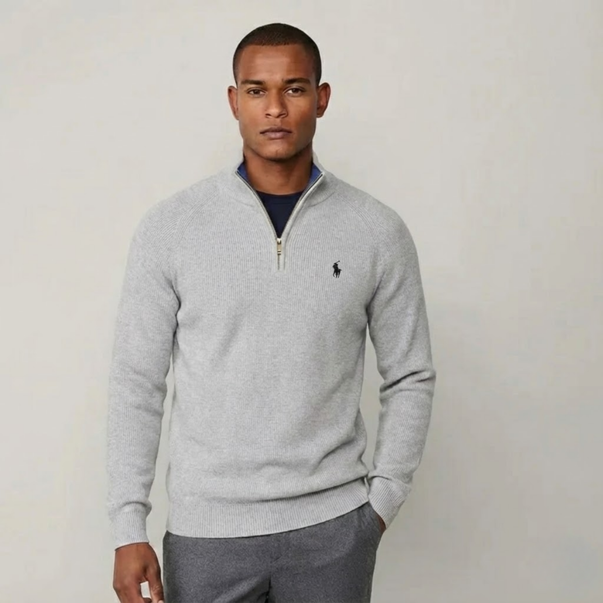 Polo Wool Quarter-Zip Jumper | Clearance Sale