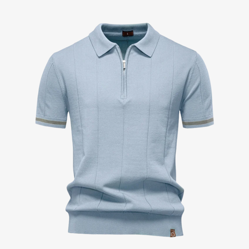 Brighton Knit Zip Polo