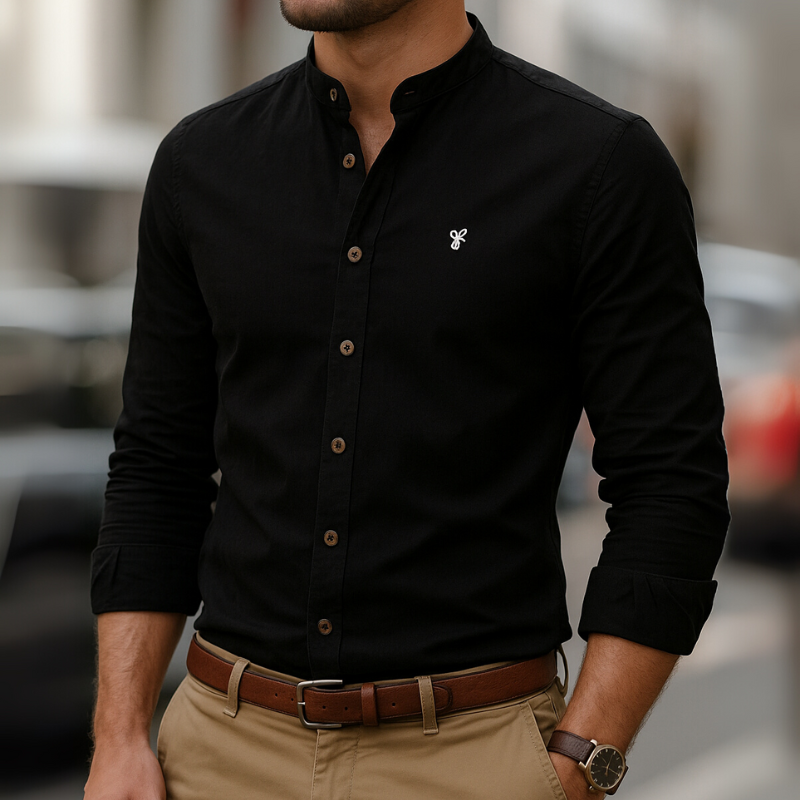 Grandad Collar Shirt