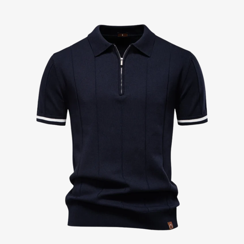 Brighton Knit Zip Polo