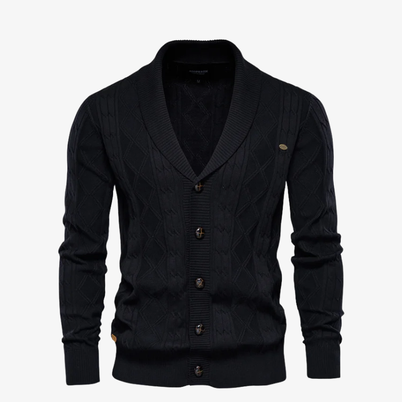 The Ascot Diamond Shawl Cardigan