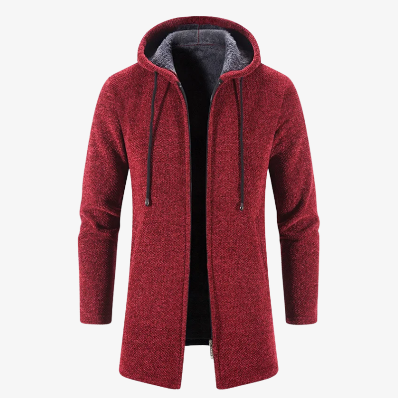 The Highland Sherpa-Lined Knit Coat