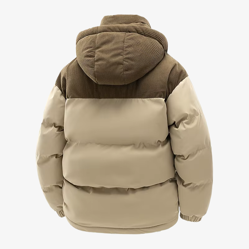 The Hackney Cord-Yoke Puffer Jacket