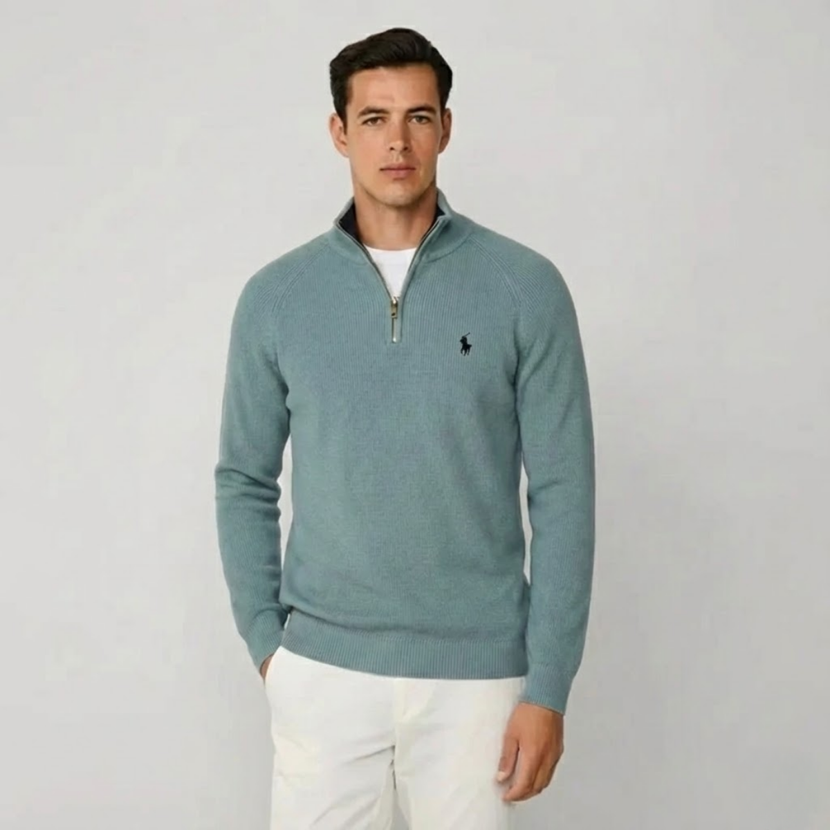 Polo Wool Quarter-Zip Jumper | Clearance Sale