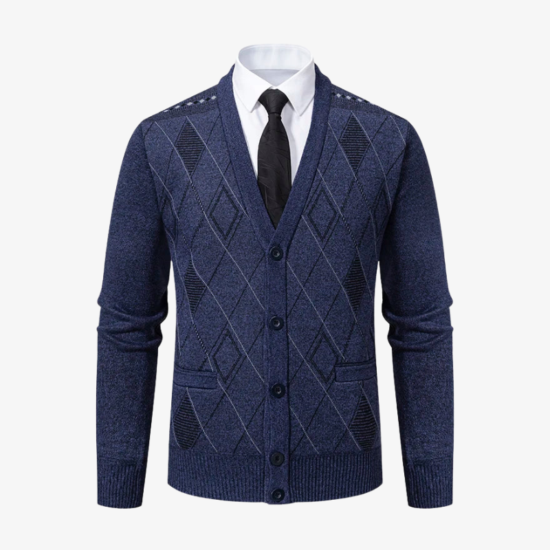 The St. Andrews Argyle Knit Cardigan