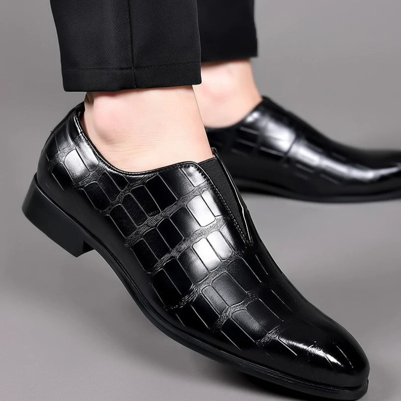 Milano Croc Leather Loafers