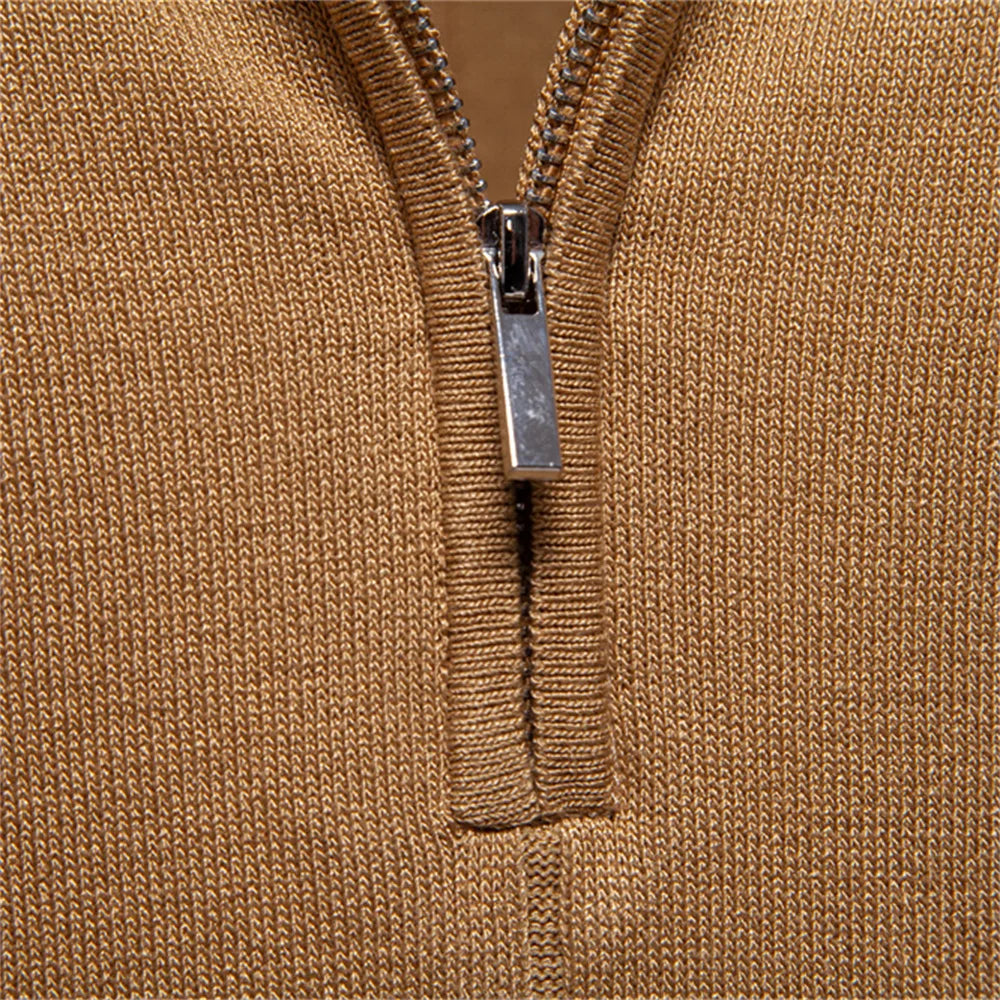 Brighton Knit Zip Polo