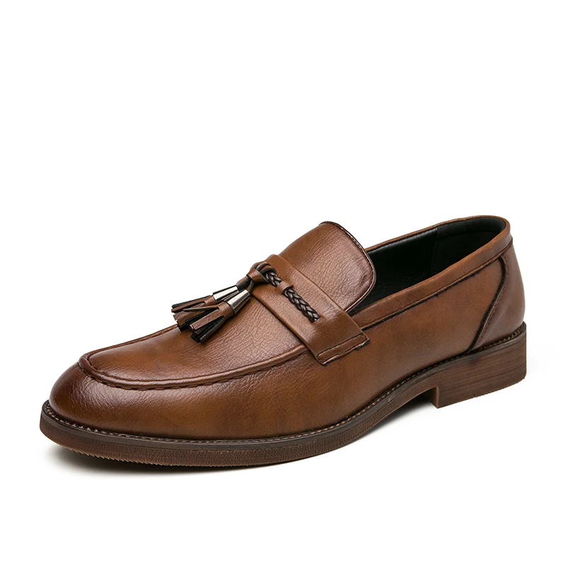 Leather Tassel Loafers