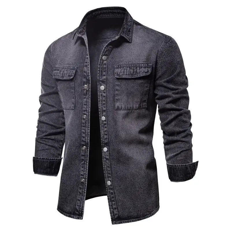 Elegance Men’s Denim Shirt