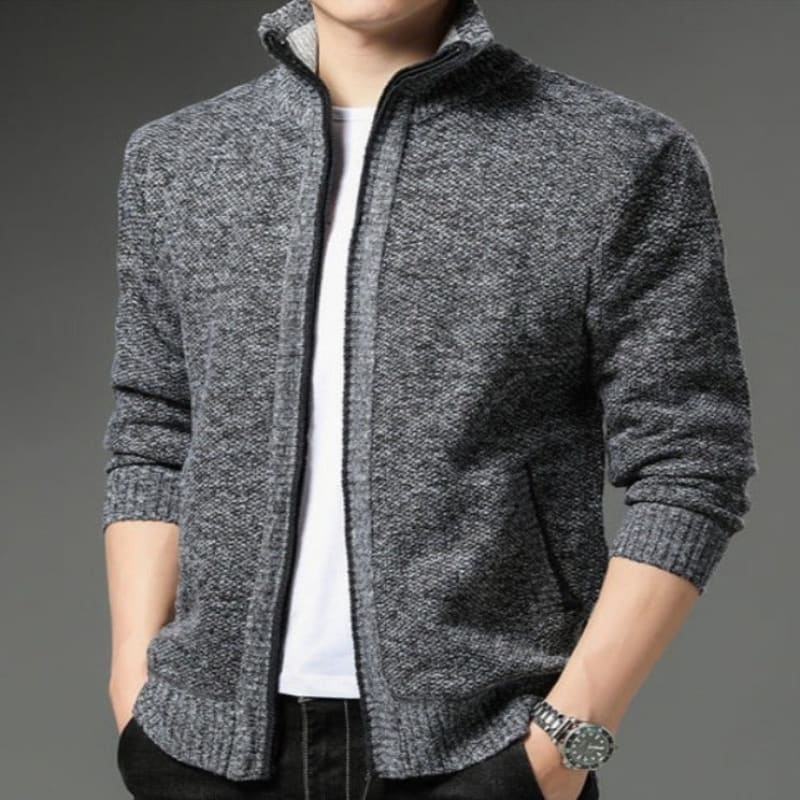 Cambridge Knit Zip Cardigan