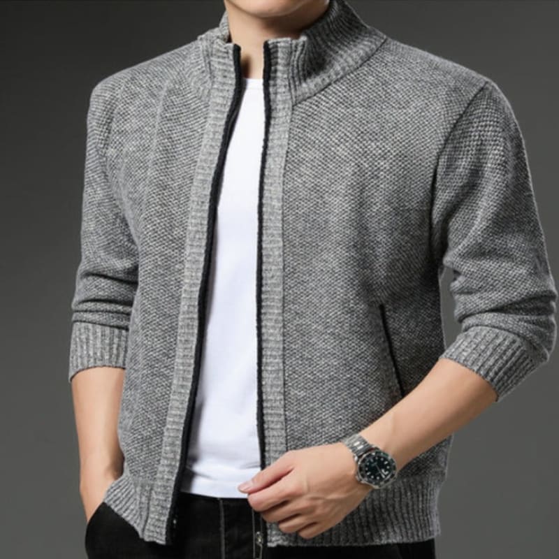Cambridge Knit Zip Cardigan