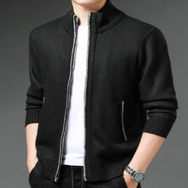 Cambridge Knit Zip Cardigan